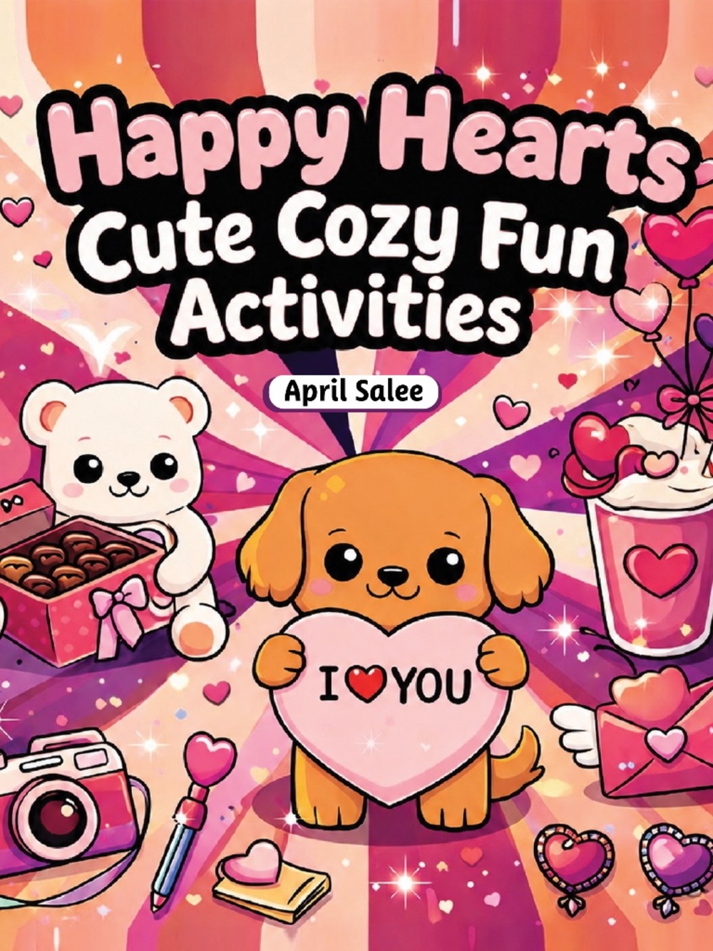 💕 HAPPY HEARTS Coloring & Activity Book — Spread the Love, One Page at a Time!